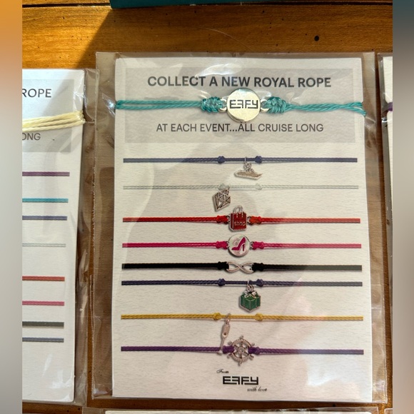 NWT in Original 10 Beautiful Bundle of EFFY Royal Caribbean Ropes Bracelets. - Picture 3 of 10